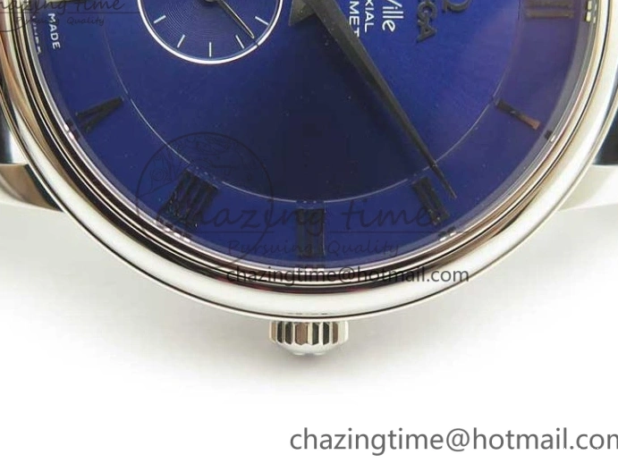0323 Youthful De Ville Prestige Small Second TWF 1:1 Best Edition Blue Dial on Black Leather Strap MIYOTA 8035